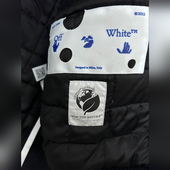 Off-White Virgil Abloh Varsity Jacket sz 48 - Picture 7 of 11